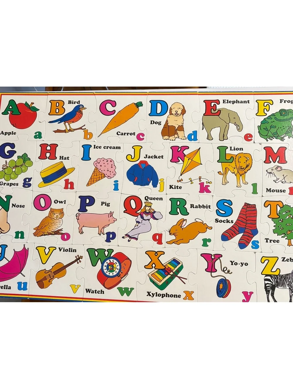 Alphabet giant floor puzzle